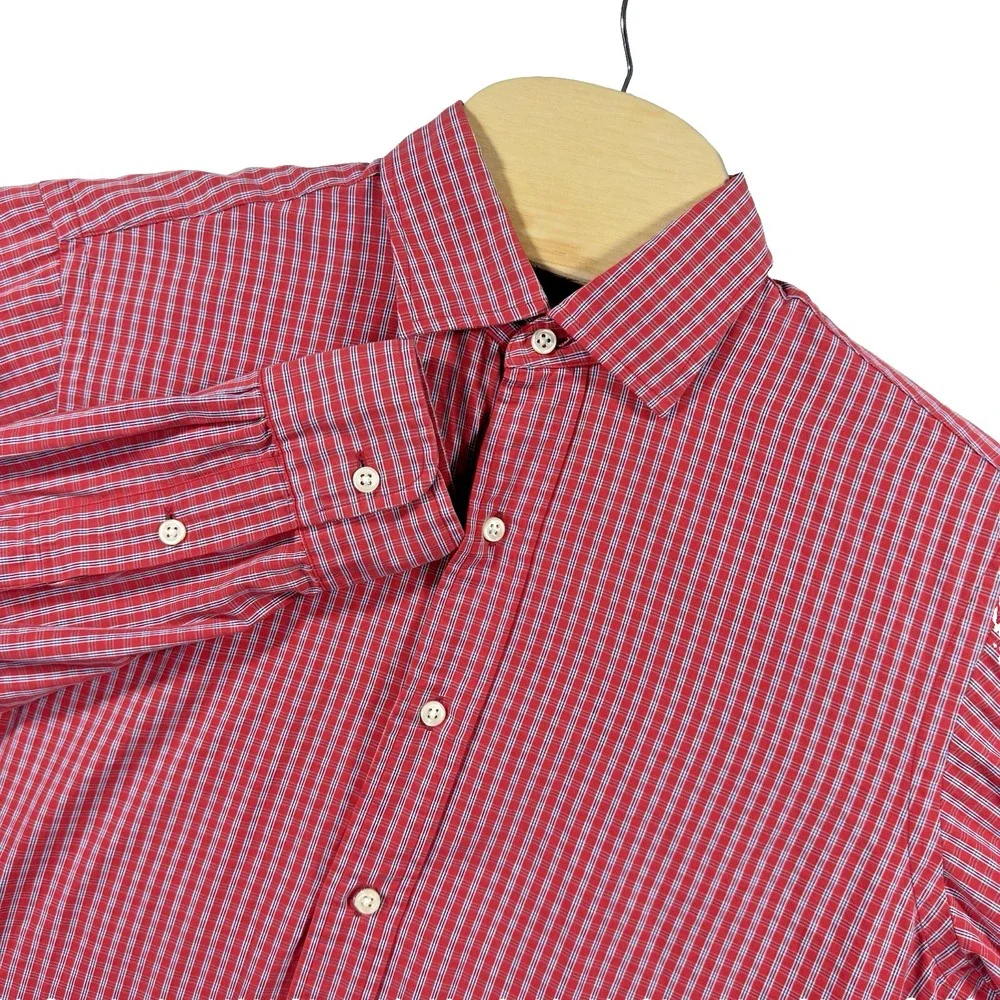 Polo Ralph Lauren Shirt Philip Sport Mens M Red Plaid Long Sleeve Button Up‎